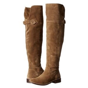 Frye over the knee sued boot
